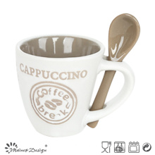 8oz Cappuccino Kaffeetasse mit Löffel